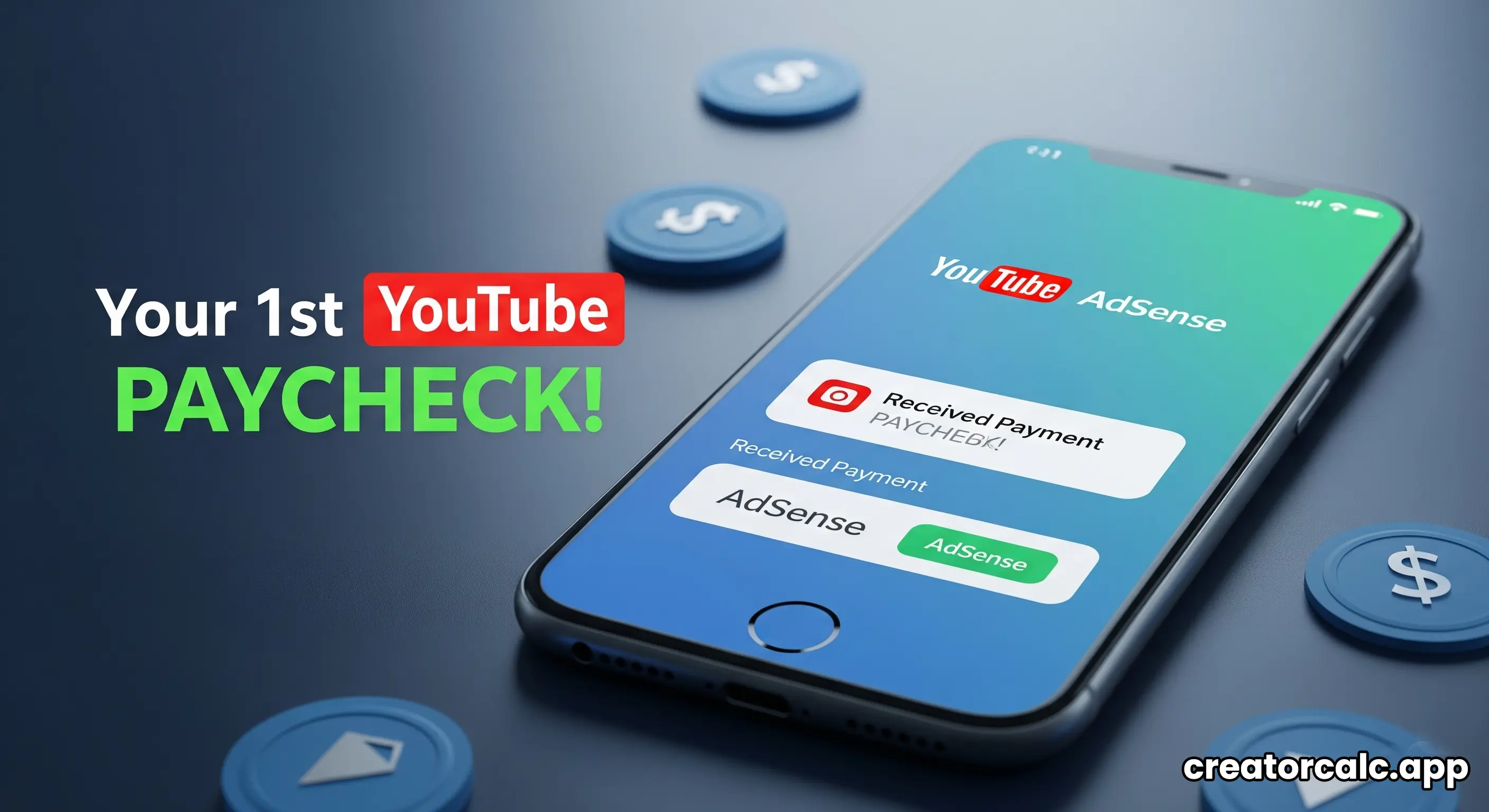 A piggy bank with a YouTube logo on it, with coins being inserted
